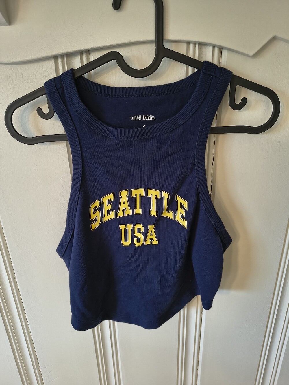 Wild Fable Seattle USA Crop Tank Top Size M